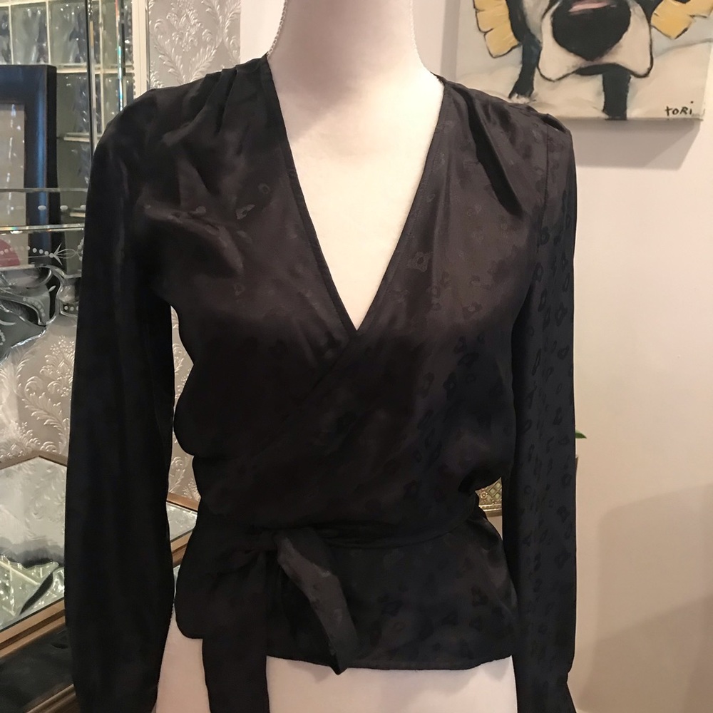 See by Chloe silk wrap blouse